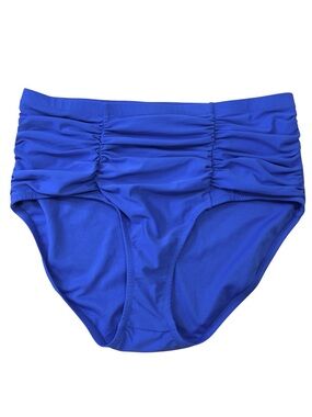 Raisins Curve Plus Size Costa High-Rise Bikini Bottoms, Color Blue, Sz 16W